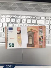 Super mismo billete tamaño Real 100 Uds 10/20/50/100/200/500 Euro Dólar inglés esterlina Clip joyería de la boda no es dinero Real