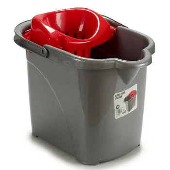 

Mop Bucket with Automatic Drainer Red Black (31 x 31 x 41 cm)