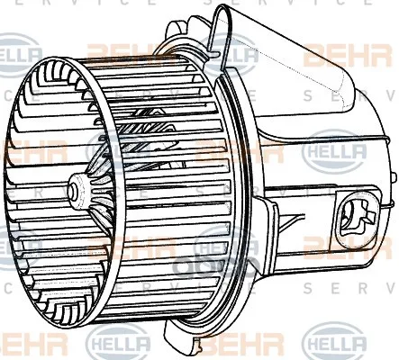 Вентилятор Салона HELLA арт. 8EW009157-541