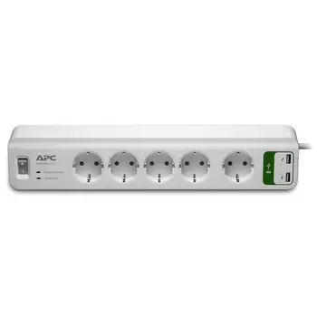 

Schneider APC Essential SurgeArrest 5 outlets with 5V, 2.4A 2 port USB charger 230V