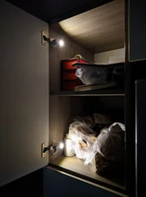Include Battery LED Cabinet Hinge Night Light Sensor Light For Kitchen Living Room Bedroom