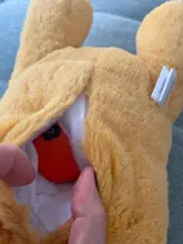 Lindo latido del corazón cachorro de conductividad juguete de entrenamiento mascota de peluche cómodo acurrucarse dormir