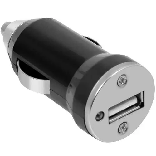 Автомобильный адаптер питания Defender ECA-01 зарядка 1А USB-порт, чёрно-серебристый