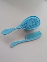 Baby Comb Brush Massage Bathing Soft-Bristle Safe-Head Round-Tip Nursing-Supplies 1set