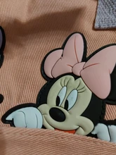 Mochila Minnie Mouse de Disney con dibujos animados para niños y niñas, morral escolar con diseño de ratón de Mickey