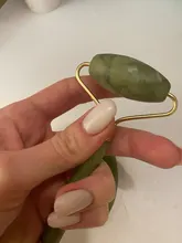 Gua Sha-masajeador de piedra Jade para cara, rodillo de Jade verde para estiramiento Facial, antiarrugas, 2/1 Uds.