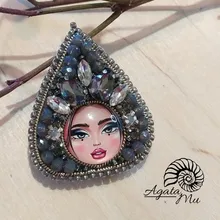 Botones a presión de 18mm para cara de niña, 10 Uds. Redondas mixtas, foto de cristal, cabujón, estilo para pulseras a presión de 18mm, regalo de joyería