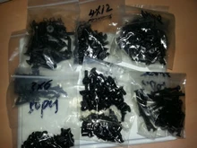 50pcs M2 M2.5 M3 M4 M5 mm flat head Oval  Hex Socket Head Cap Screw black