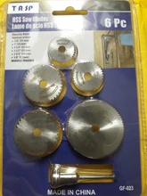TASP-Juego de Mini hojas de sierra Circular, accesorios de herramientas rotativas de Disco de corte HSS para Dremel, Compatible con madera, plástico y aluminio, 6 uds.