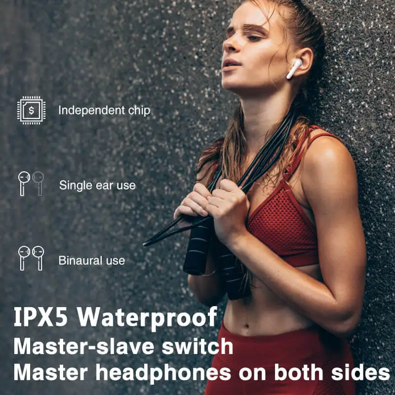 EISON Wireless Earphones Bluetooth 5 0 Earphones Hifi Sound Wirelss Headphone Noise Cancelling Bluetooth Headset with Microphone