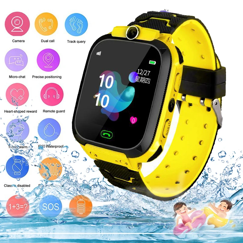 2020 dzieci smart watch wodoodporna dziecko pozycjonowanie SOS 2G karty SIM zegarek smart anti lost dzieci Tracker inteligentny zegar otrzymać telefon zwrotny od zegarek|Inteligentne zegarki|   - AliExpress