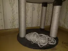Sisal Rope Cat Tree DIY Scratching Post Toy Cat Climbing Frame Replacement Rope Desk