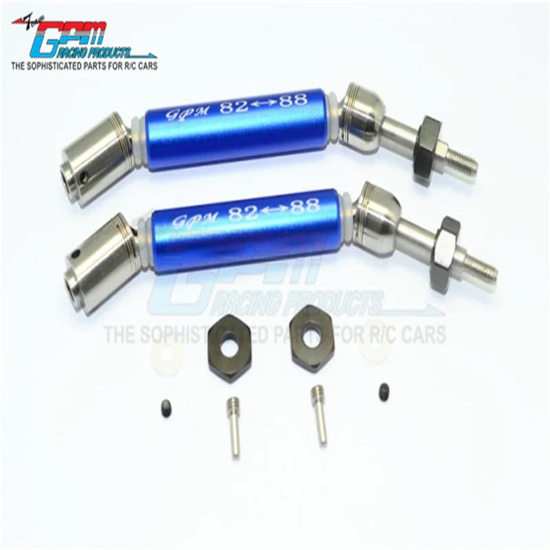 

GPM STAINLESS STEEL 304+ALUMINUM REAR CVD DRIVE SHAFT WITH STEEL WHEEL HEX -10PC SET FOR TRAXXAS 1/10 SLASH 4WD 2WD Upgrade