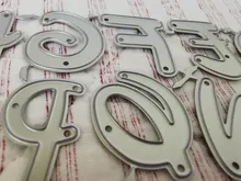 Die-Cuts Album Scrapbooking Decors Embossing-Metal-Cutting-Dies Letters Alphabets 