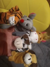 Plush-Doll Finger-Puppets Animals Hand-Cartoon Baby Theater Mini Children Educational