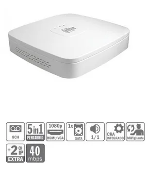 

DVR cctv recorder 5IN1 8ch 1080N/720P @ 12ips + 2IP 5MP 1HDMI 1HDD Dahua