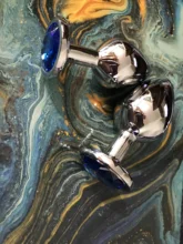 Juguetes sexuales con forma de minitapón Anal para mujer, consolador masculino con forma redonda de Metal, de acero inoxidable suave, cola pequeña, productos íntimos