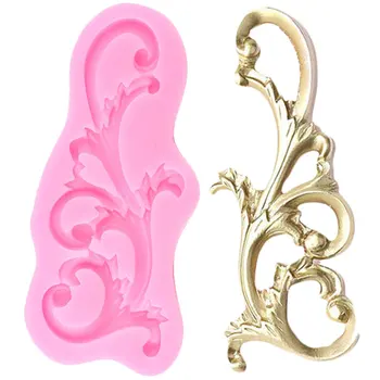 

3D Craft Baroque Relief Silicone Molds Cake Border Fondant Mold DIY Cake Decorating Tools Candy Clay Chocolate Gumpaste Moulds