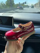 Zapatos de cuero para niños y niñas, Princesa de calzado de cuero PU, rendimiento escolar, para boda