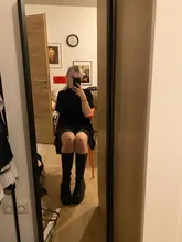 BONJOMARISA de moda botas de plataforma de tacón grueso cuñas media pantorrilla botas de mujer casual de marca de fondo grueso zapatos de invierno Mujer