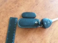 Bolsas de almacenamiento de cuero genuino para disco U, cubierta protectora para maletines de disco U para unidad Flash USB, pendrive, color negro