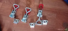 Catch-Lock Hasp Clamp Toggle-Latch Lever-Handle Adjustable Cabinet-Boxes HELTC Silver