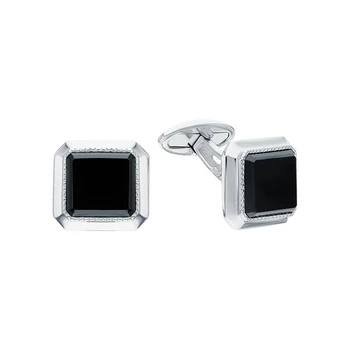 

Silver cufflinks with cubic zirconia sunlight sample 925 test
