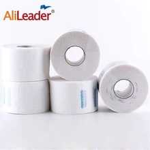 Alileader рулон бумаги с черной шеей и рюшами, одноразовая глушительная бумага, 5 рулонов, Профессиональный эластичный бумажный воротник, полоска для парикмахерской