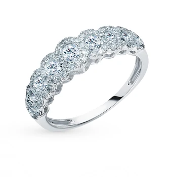 

Gold ring with diamonds sunlight sample 585