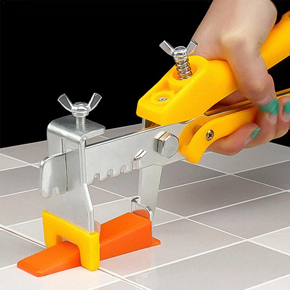2000 pcs Plastic Ceramic Tile Leveling System Clips Tile Spacers For Flooring Wall Tile Spacer Leveler Locator Plie Tiling Tool