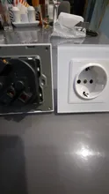 Outlet Power-Socket Tempered-Glass-Panel Coswall Children Protective-Lock Grounded 16A