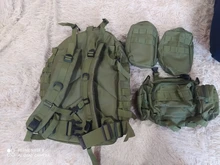 Mochila táctica de 50L para hombre, bolsa táctica deportiva Molle 4 en 1, para senderismo al aire libre, escalada, ejército, Camping