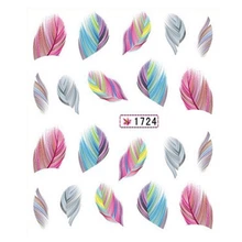 

NAIL ART BEAUTY WATER NAIL STICKER VINTAGE FLORAL PEACOCK FEATHER PEACH BLOSSOM NEON PATTERN CLEARANCE