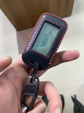 Cuero coche caso clave de Starline E63 E90 E91 E61 E95 E66 2-coche alarma LCD controlador remoto llavero transmisor llaves cubierta