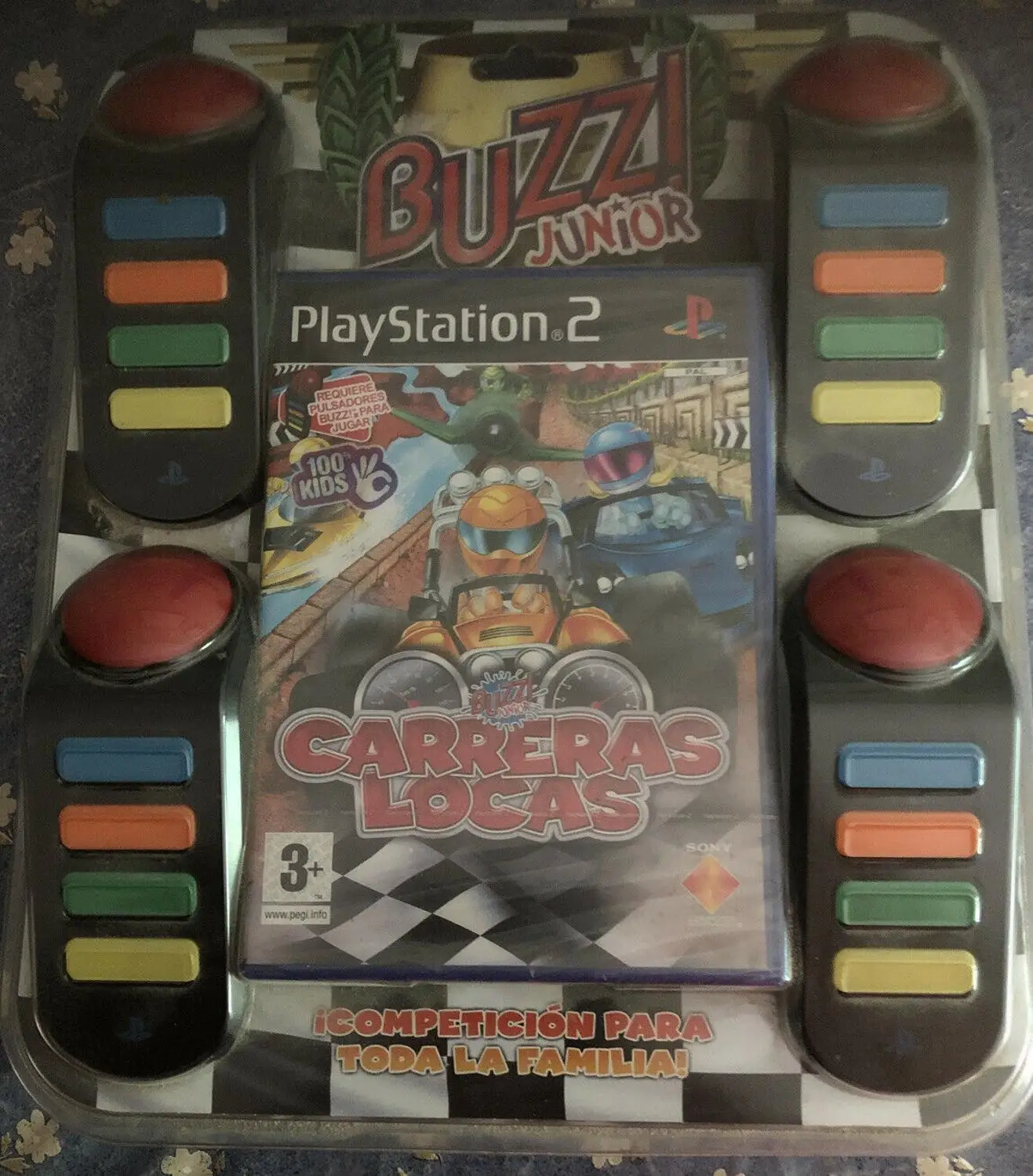 Аккуратно вибрирует JUNIOR гоночный crazy видеоигры sony playstation 2 (ps2) |