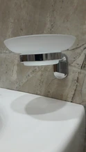 Jabonera de vidrio transparente, accesorio de baño, plato de jabón de baño, plato de vidrio mate, envío gratis, YT-7101
