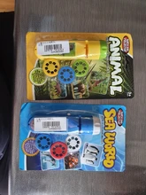 Balleenshiny-rompecabezas de interacción para padres e hijos, juguete luminoso para Educación Temprana, lámpara de proyector de Tobogán, Animal, dinosaurio