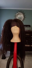 Peluca con diadema cabello humano brasileño recto rizado pelucas de cabello humano para las mujeres negras sin costuras completa máquina peluca diadema