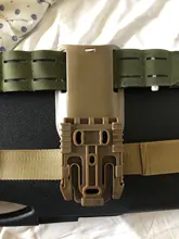 Correa de banda para pierna táctica QLS 19 22, adaptador de cartuchera para pistola Safa Glock 17 Beretta M9, cinturón de cintura para pistola de caza