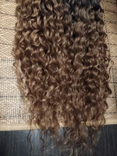 Anjo Plus RYLAI-extensiones de pelo rizado mechones, pelo sintético, 300g, para cabeza completa, 26-30 pulgadas, negro, marrón, degradado