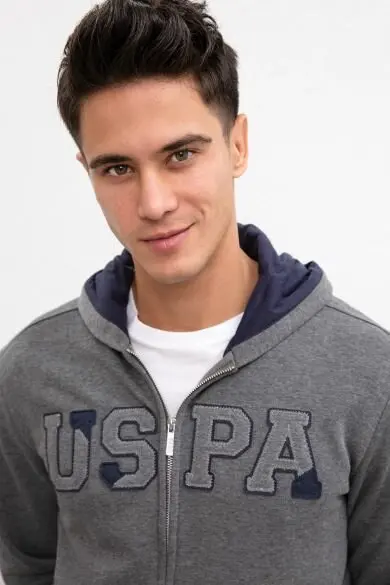 U.S. POLO ASSN. Серый Обычная Толстовка