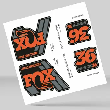 

STICKERS STICKERS FORK FORK FOX 36 FACTORY 2018 DECALS ADHESIVE VINYL ORANGE GREY BLACK