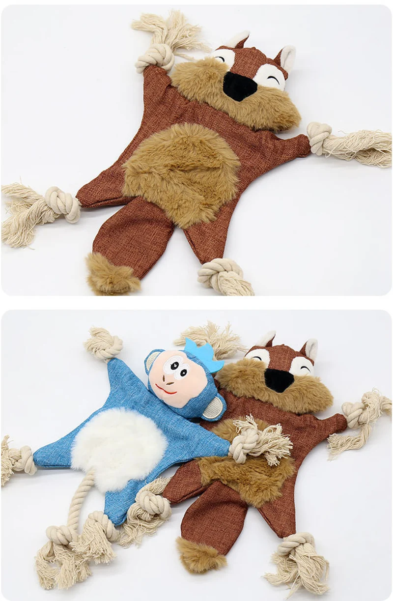 No Stuffing Squeaky Pet Toys for Small Medium Dogs - PeticaDeals