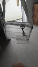 Bolso cruzado transparente de PVC para mujer, bandolera de hombro, bolso de teléfono pequeño de gelatina con tarjetero y solapa de correas anchas