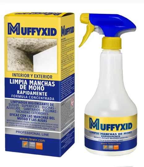 MUFFYXID LIMPIA MANCHAS DE MOHO Y VERDIN 500ML, HIGIENIZANTE,  SUELOS,DUCHAS,Tratamiento elimina y limpia moho, potente, facil de usar,  rapido AZULEJOS, PISCINAS, INTERIOR, EXTERIOR, MUSGO - AliExpress