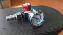 pistola de pintura, manómetro de regulador de aire + herramienta de filtro de trampa de agua en línea + adaptador JP/EU/US, herramientas neumáticas, accesorios para aerografo