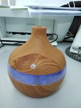 Oil-Diffuser Humidifier Usb Essential-Aroma Wood-Grain Ultrasonic Mist-Maker Led-Light