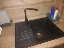 Faucet-Mixer Kitchen-Faucets Single-Holder Brass Black 360-Rotate Swivel Tap-7115