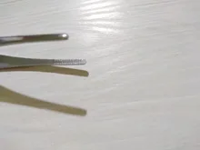 Pinzas medicinales de acero inoxidable 430 antiyodo, pinzas medicinales largas y rectas de 12,5 cm-30cm, coderas de cabeza recta gruesa
