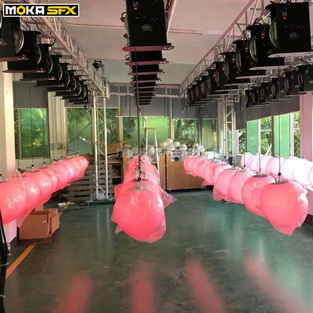 6pcs/lot LED Winches 3D Lifting Ball DMX Kinetic Light Sphere Lights for Bar Disco Shopping Mall Concert | Лампы и освещение